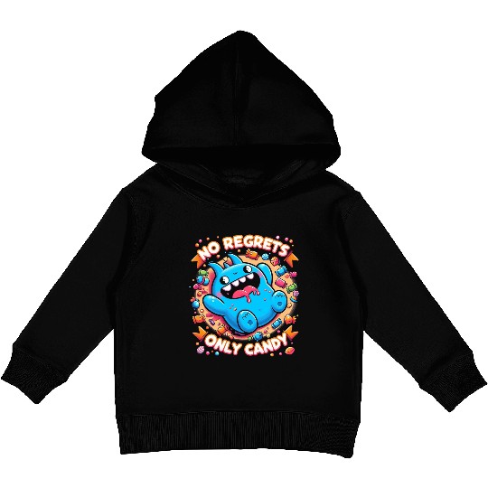 Stitch Halloween Disneyland No Regrets Only Candy Kids Pullover Hoodies