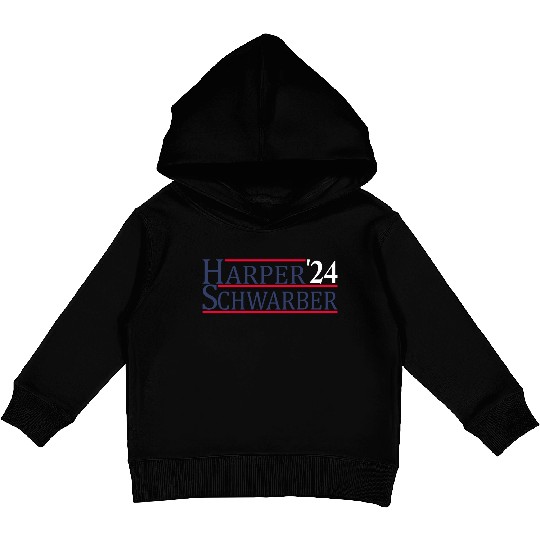 Philadelphia Baseball Harper Schwarber 24 Kids Pullover Hoodies