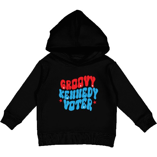 Groovy Kennedy Voter 2024 Election Men.Women. Kids Pullover Hoodies