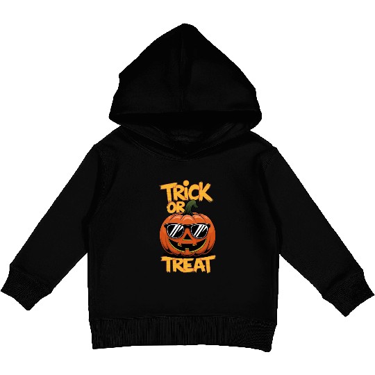 Trick or Treat Halloween Pumpkin Kids Pullover Hoodies