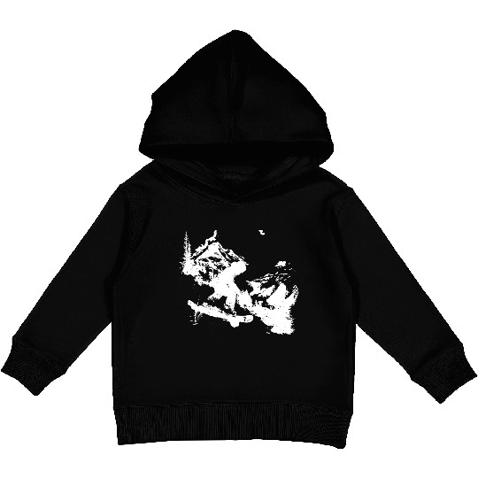 Snowboarding Graphic Kids Pullover Hoodies