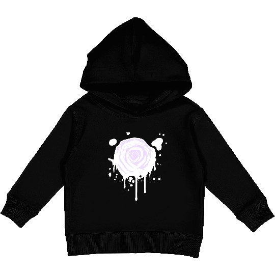 Rose Flower Leaf Romantic Graffiti Drops Spray Fun Kids Pullover Hoodies