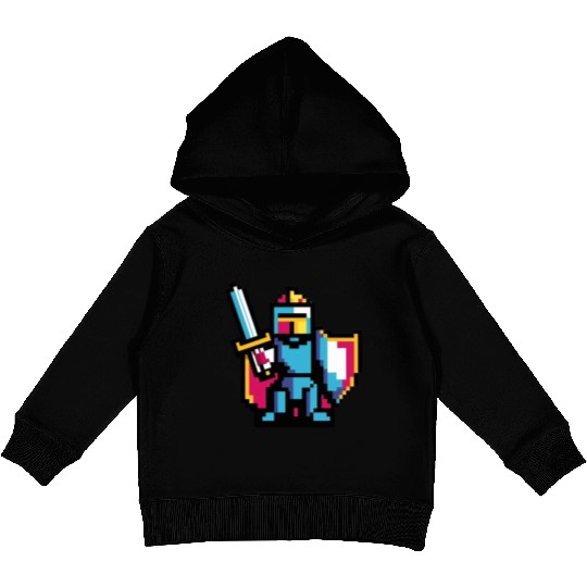 knight pixel art Kids Pullover Hoodies