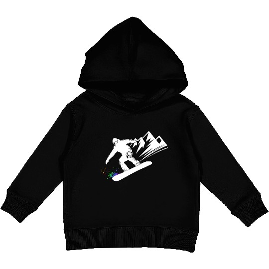Snowboard Snowboarder Snowboarding Winter Sports Kids Pullover Hoodies