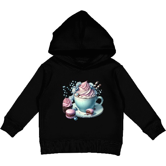 Christmas ice cream, Coquette Chistmas Kids Pullover Hoodies