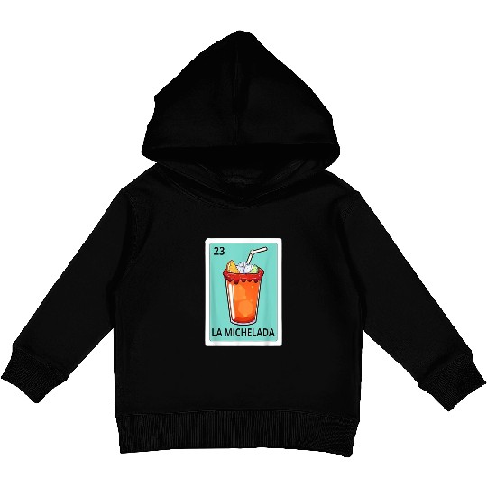 Michelada Lover Spanish La Michelada Mexican Bingo Kids Pullover Hoodies
