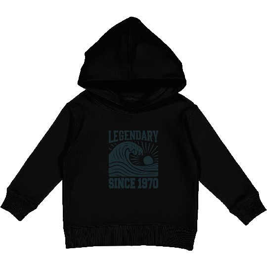 Legendary Since 1970 Birthday Vibes Kids Pullover Hoodies