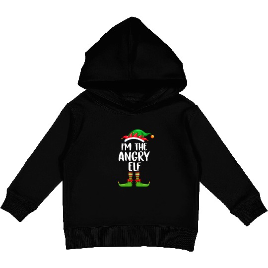 I'm The Angry Elf Kids Pullover Hoodies Matching Family Christmas