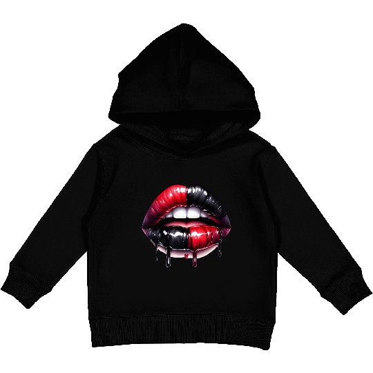 Black Gnomes Valentines Day Kids Pullover Hoodies
