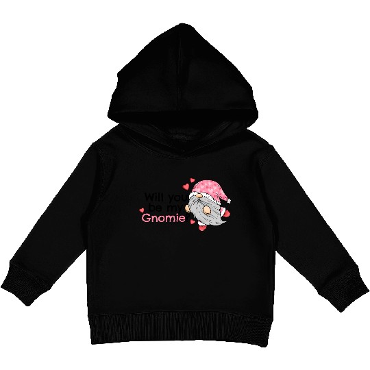 Gnomes Valentines Revelin, Valentines Retro Kids Pullover Hoodies