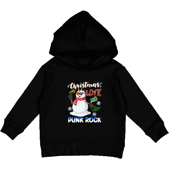 Rocky Christmas: Santa Claus Concert In Punk Rock Kids Pullover Hoodies