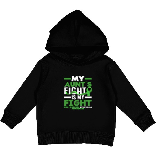 Non-Hodgkin Lymphoma Awareness My Aunt Fight Kids Pullover Hoodies