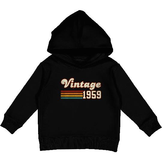 66th Birthday Gift - Vintage 1959 Kids Pullover Hoodies
