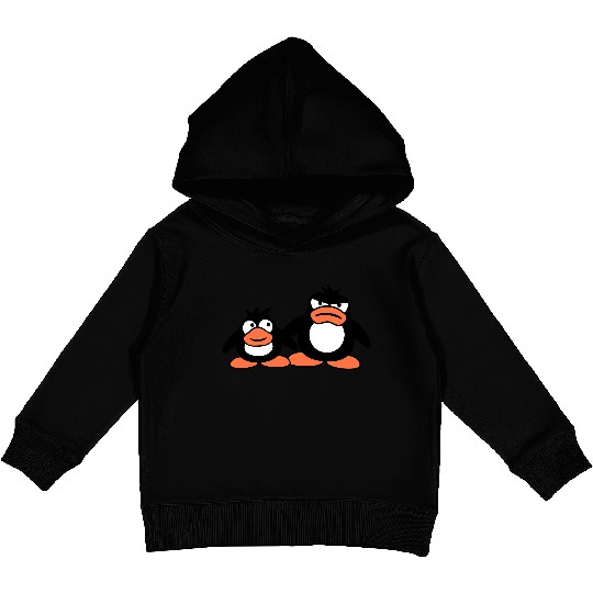 Penguin Two Friends 2 Team Big Brother Angry Crew Kids Pullover Hoodies