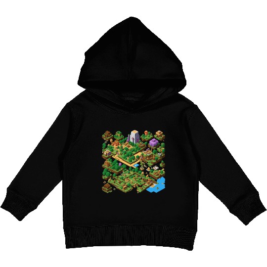 The world of classic video games 2 Kids Pullover Hoodies