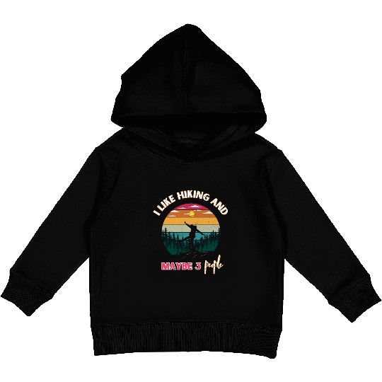 Hiking companions Kids Pullover Hoodies