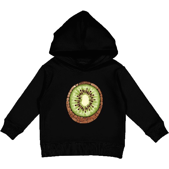 Kiwi Freshness In Green Kids Pullover Hoodies
