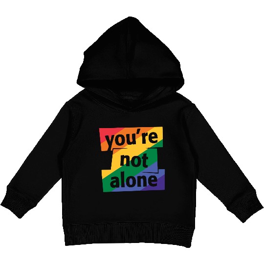You are Not Alone Rainbow Kids Pullover Hoodies