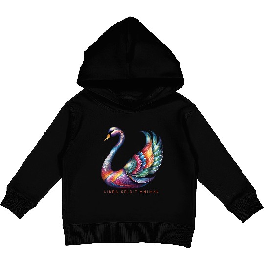 Libra Spirit Animal Swan Alebrije Kids Pullover Hoodies