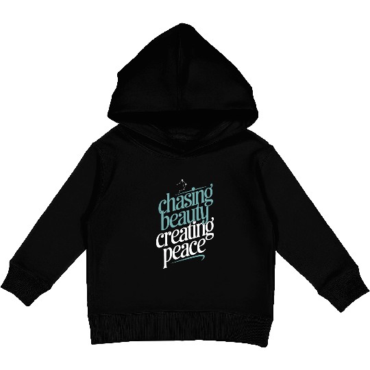 Libra Zodiac Chasing Beauty Creating Peace Kids Pullover Hoodies
