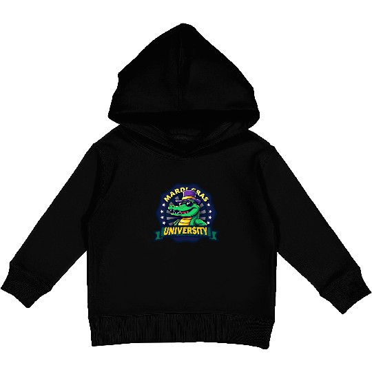 Mardi Gras University Alligator Men's Mardi Grasma Kids Pullover Hoodies