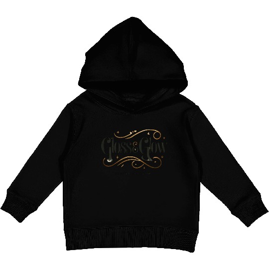 glossnglow logo 1 Kids Pullover Hoodies