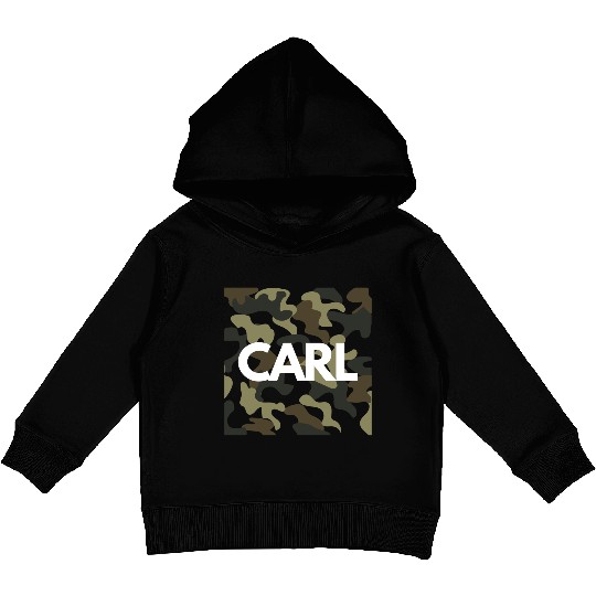 Carl Name Kids Pullover Hoodies for Men Good Quality Camouflage