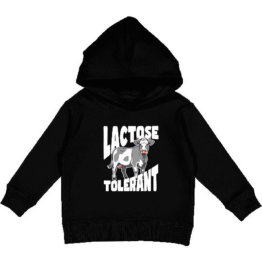 Lactose Tolerant – Built Different Kids Pullover Hoodies