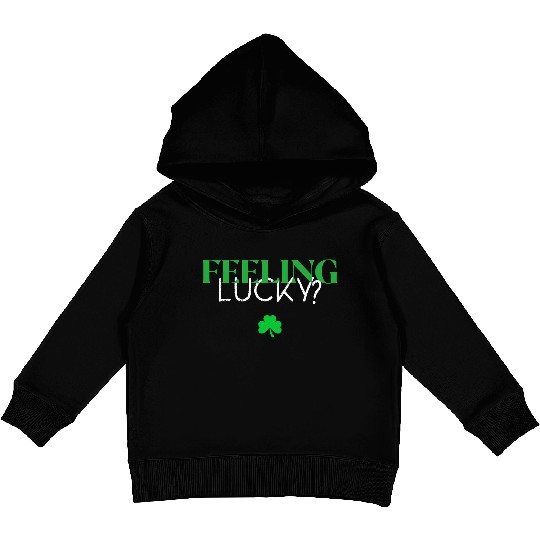Feeling Lucky With Clover Kids Pullover Hoodies
