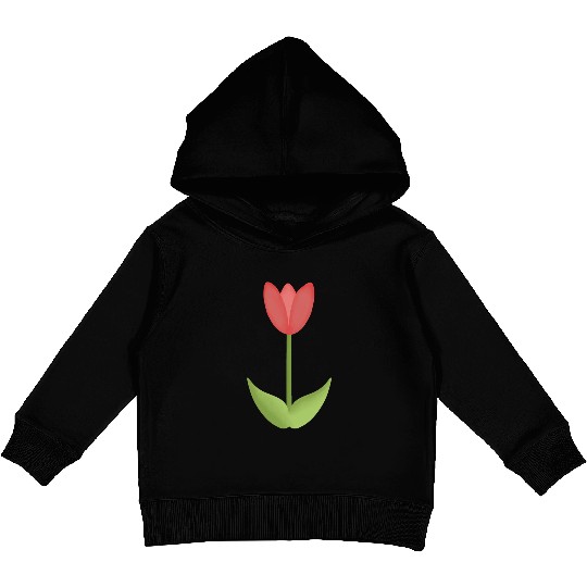 pink tulip Kids Pullover Hoodies