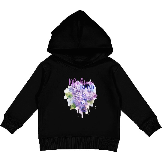 Mackinac Island Michigan Lilacs Lilac Festival Sta Kids Pullover Hoodies
