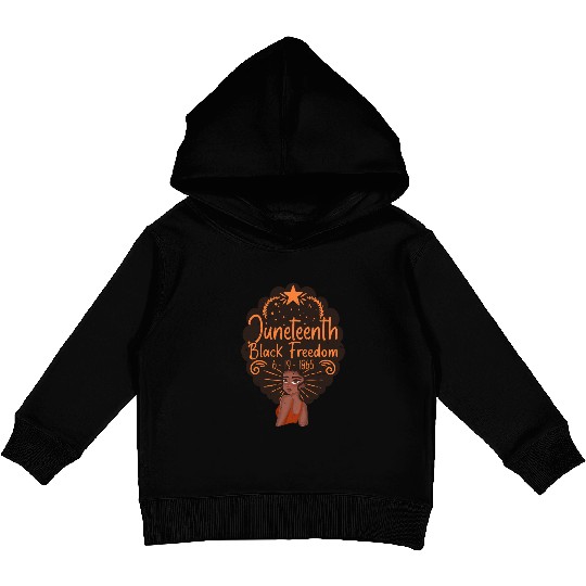Juneteenth Celebrations - Black Women Kids Pullover Hoodies