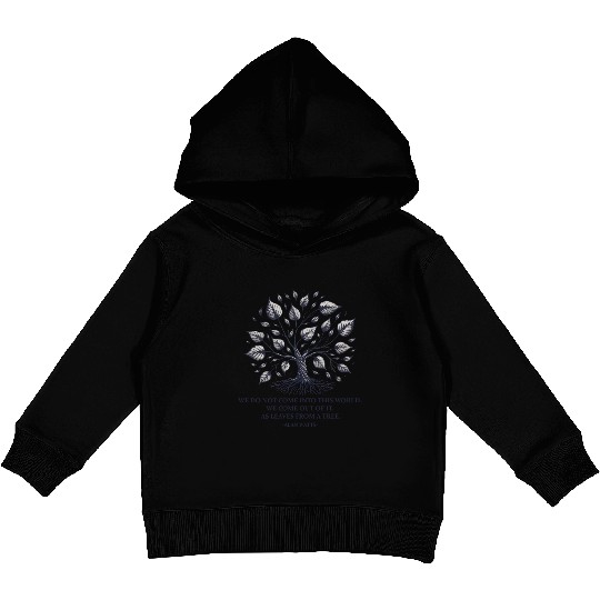 Alan Watts | Tree of Life & Spiritual Wisdom Kids Pullover Hoodies