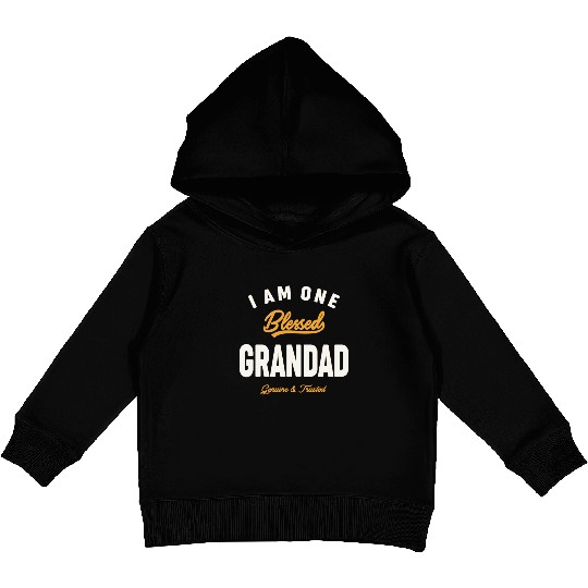 I Am One Blessed Grandad Dad Grandpa Kids Pullover Hoodies