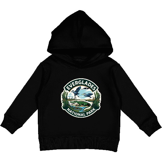 Everglades National Park Florida USA Logo Kids Pullover Hoodies