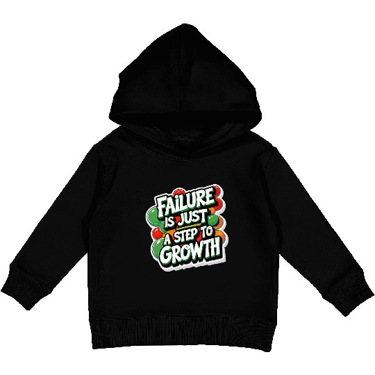 Rise Through Failure – Bold Graffiti Mindset Quote Kids Pullover Hoodies