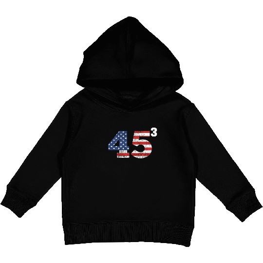 Trump 2028 45³ President Trump '28 45 Cubed45³ swe Kids Pullover Hoodies