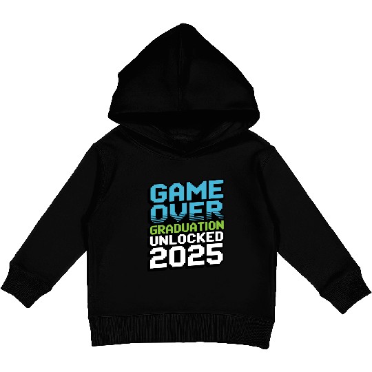 Game Over – Graduation Unlocked 2025 Kids Pullover Hoodies Gift