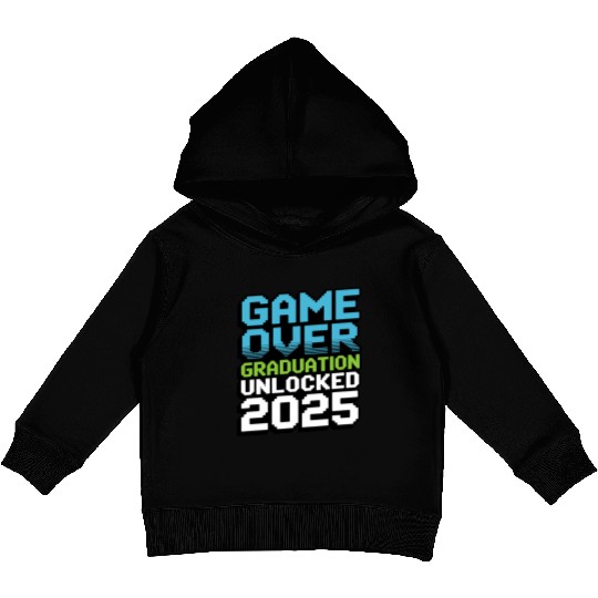 Game Over – Graduation Unlocked 2025 Kids Pullover Hoodies Gift
