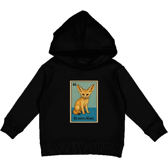 EL ZORRO FÉNEC - THE FENNEC FOX - LA LOTERÍA Kids Pullover Hoodies
