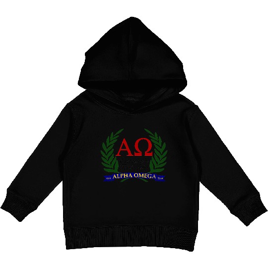 Alpha Omega, Eternity's Fraternity Kids Pullover Hoodies