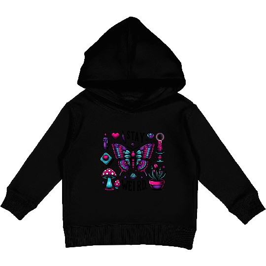 Halloween Stay Weird Kids Pullover Hoodies