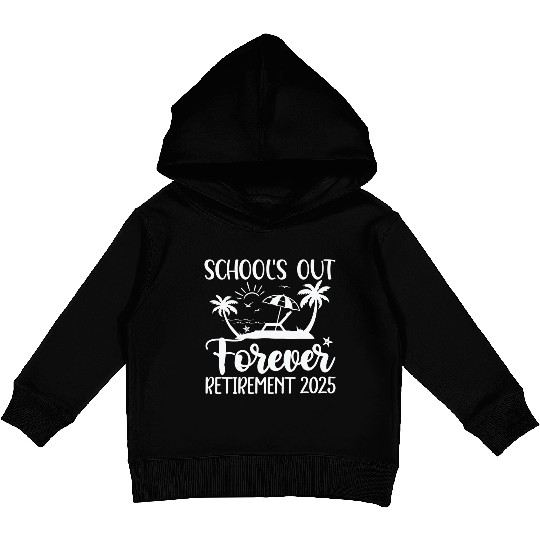 Retired Teacher Retirement Teacher 2025 Kids Pullover Hoodies