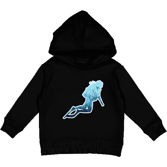 Scuba Diving Kids Pullover Hoodies