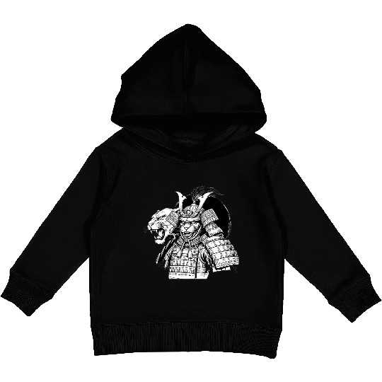 Samurai Panther Kids Pullover Hoodies