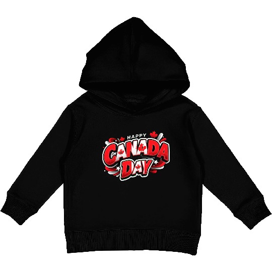 Canada's national day - Canadian pride Kids Pullover Hoodies