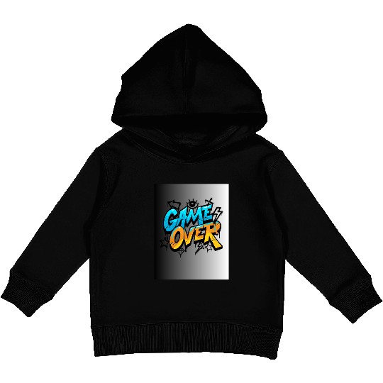Graffiti Style Game Over Illustration Kids Pullover Hoodies