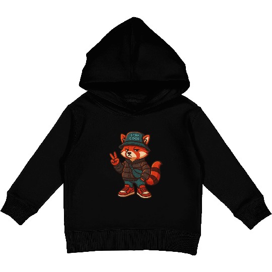 Cool Streetwear Platypus Cartoon Mascot Kids Pullover Hoodies
