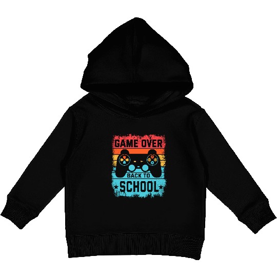 Game Over Back to School Kids Pullover Hoodies – Retro Gamer