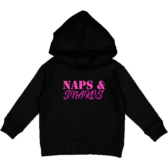 Naps & Snacks Kids Pullover Hoodies